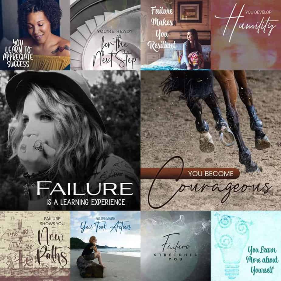 What We Gain From Failure Social Graphics