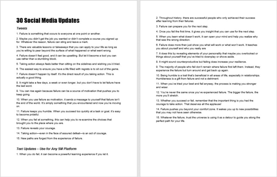 What We Gain From Failure Social Media