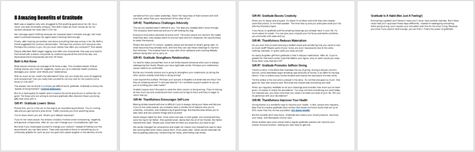 When Youre Grateful Youre Glowing PLR Blog Post