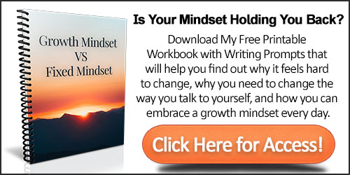 Growth Mindset VS Fixed Mindset Call to Action Promo Graphic