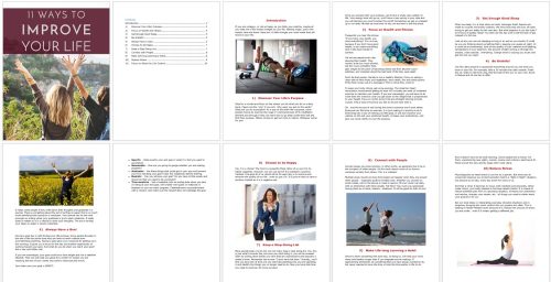 11 Ways to Improve Your Life Free PLR Report Kit