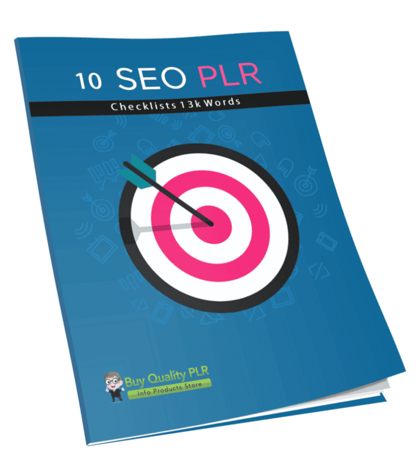 10 SEO PLR Checklists 13k Words