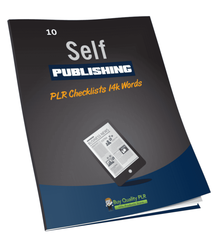 10 Self Publishing PLR Checklists 14k Words