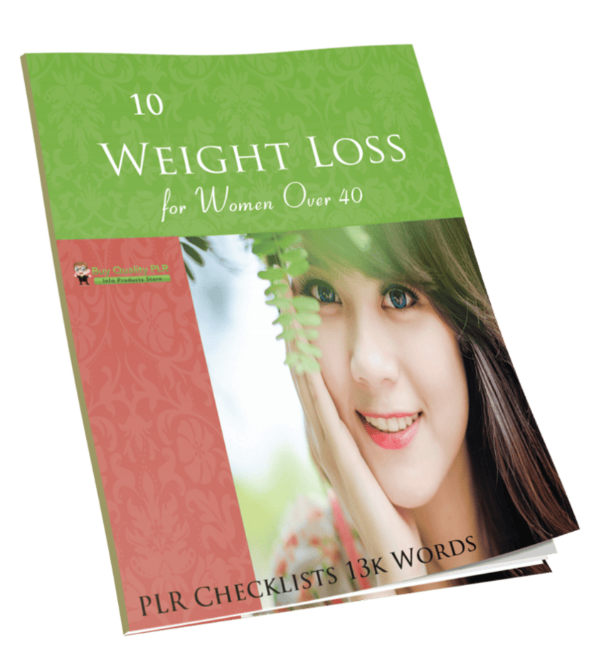 10 Weight Loss for Women Over 40 PLR Checklists 13k Words