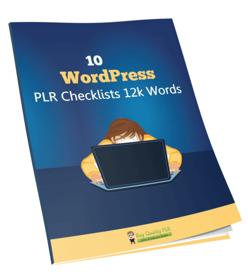10 WordPress PLR Checklists 12k Words