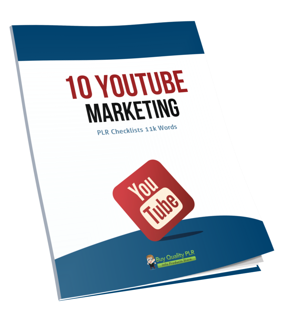 10 YouTube Marketing PLR Checklists 11k Words