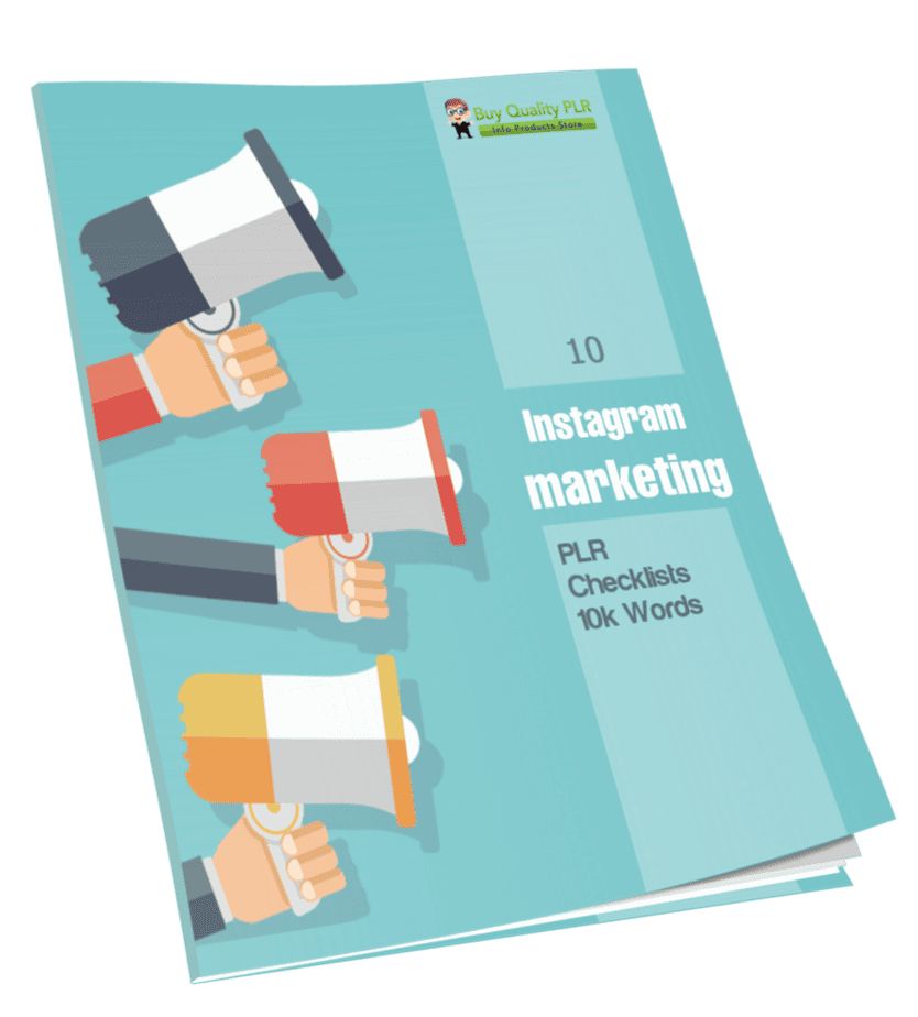 10 Instagram Marketing PLR Checklists 10k Words