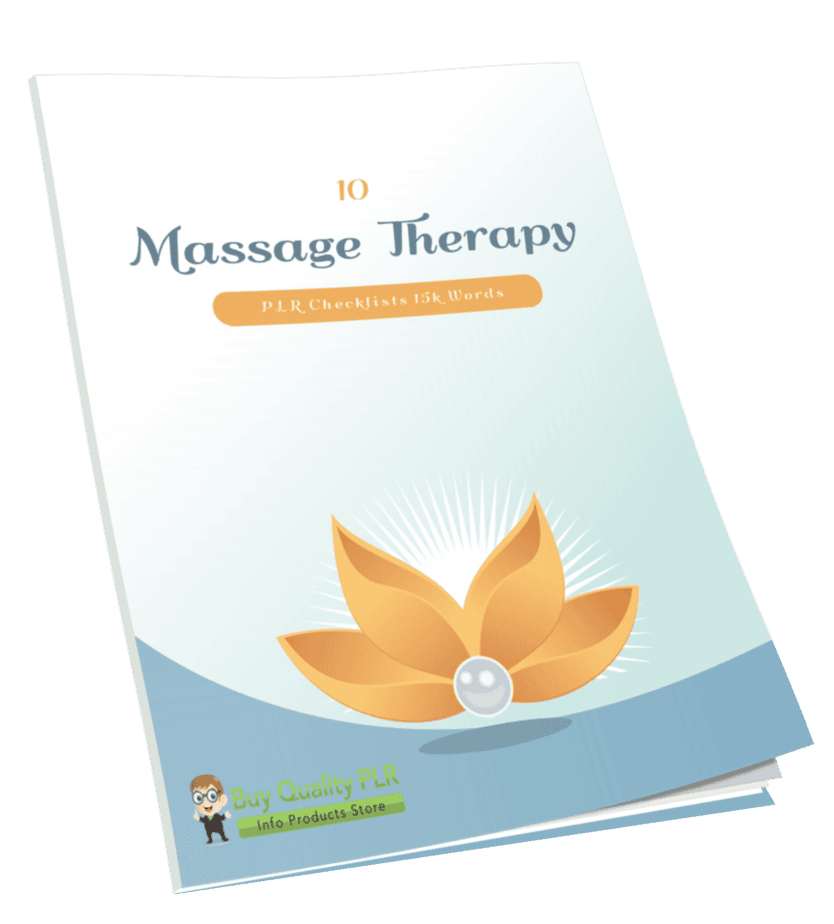 10 Massage Therapy PLR Checklists 15k Words