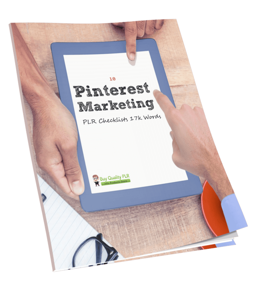10 Pinterest Marketing PLR Checklists 17k Words