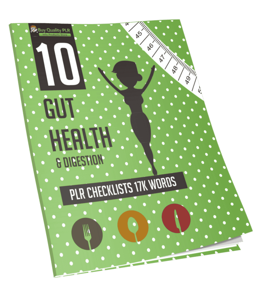 10 Gut Health & Digestion PLR Checklists 17k Words
